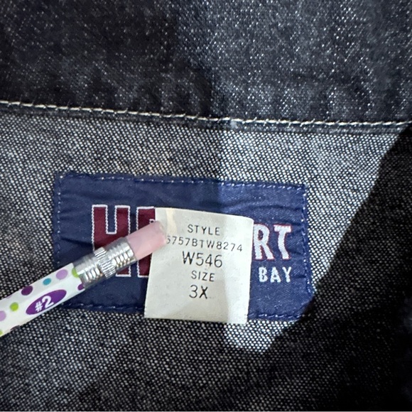 HB Sport Harbor Bay Vintage Denim Jacket Soze 3X - Picture 8 of 9